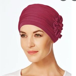 Christine headwear carpetech bamboo lotus turban red bud